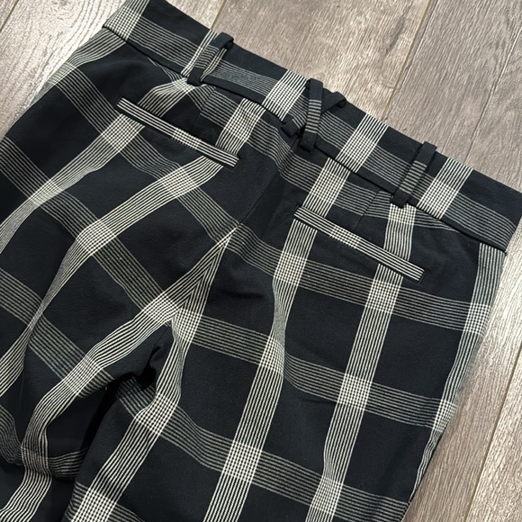Anthropologie The Essential Slim Windowpane-Check Trousers size 2 - Picture 9 of 9